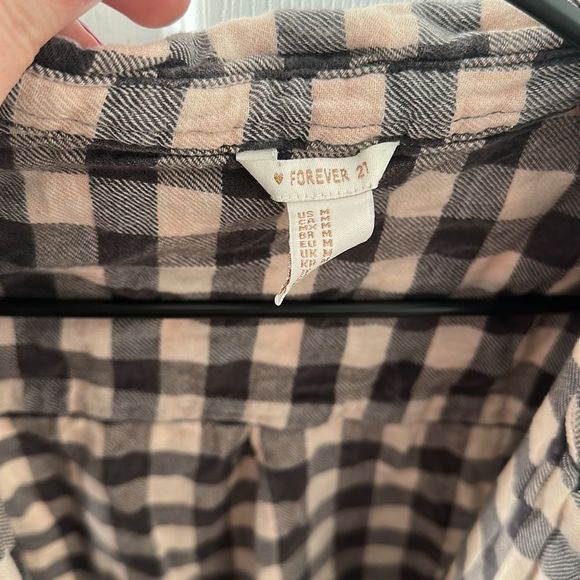 FOREVER 21 flannel tee - Picture 3 of 3